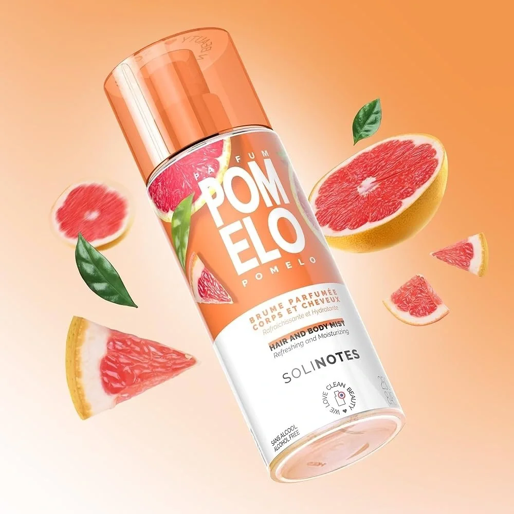 Solinotes Pomelo Hair & Body Mist | Alcohol-Free, Cruelty-Free (8.45 fl oz)